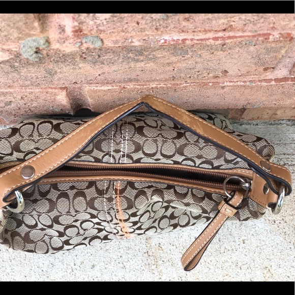 Small Brown Coach Tote - Picture 3 of 12